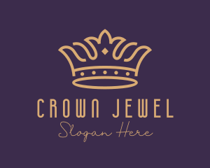 Gold Jewelry Crown logo design