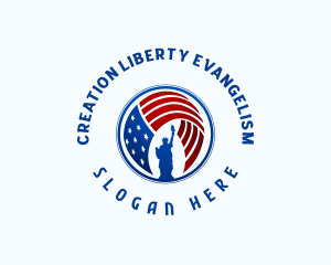 American Liberty Flag logo design