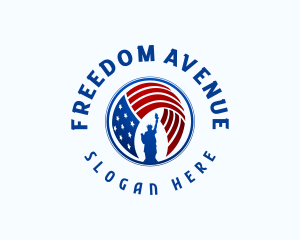 Liberty - American Liberty Flag logo design