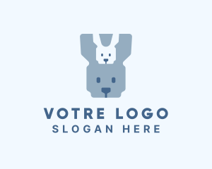Rabbit - Bunny Rabbit Animal logo design