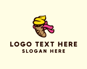 Sweets - Ice Cream Superhero logo design