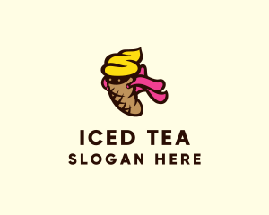 Ice Cream Superhero logo design