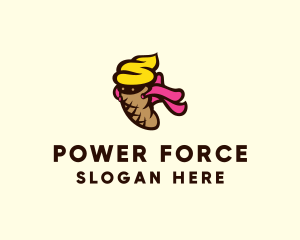 Superhero - Ice Cream Superhero logo design