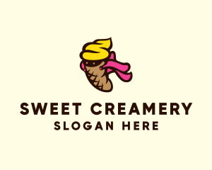 Ice Cream Superhero logo design