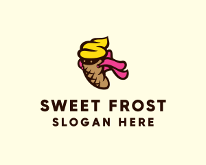 Ice Cream Superhero logo design