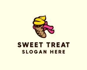 Sherbet - Ice Cream Superhero logo design