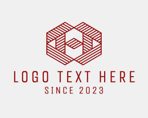 Media Agency - Linear Red Letter H logo design