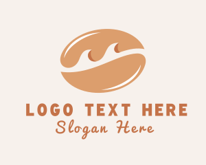 Coastal - Coffee Bean Beach logo design