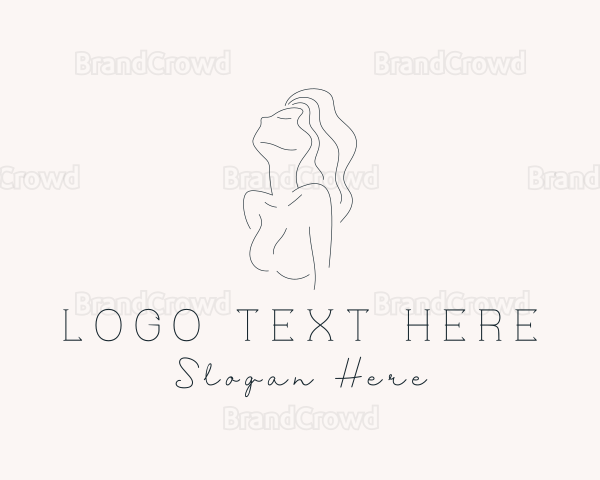 Sexy Nude Woman Logo