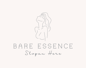 Sexy Nude Woman logo design