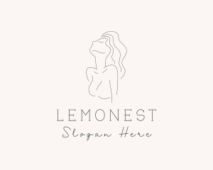 Adult Entertainer - Sexy Nude Woman logo design