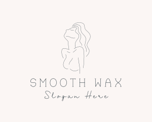 Sexy Nude Woman logo design