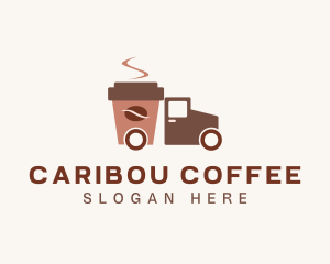 Coffee Delivery Truck  logo design