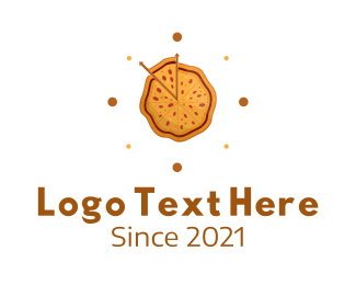 Pizza Clock  Logo