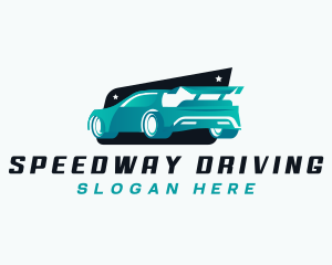 Driving - Sports Car Automotive logo design