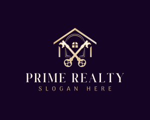 Realty Estate Key logo design