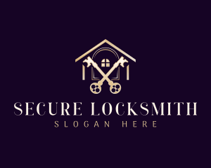 Locksmith - Realty Estate Key logo design