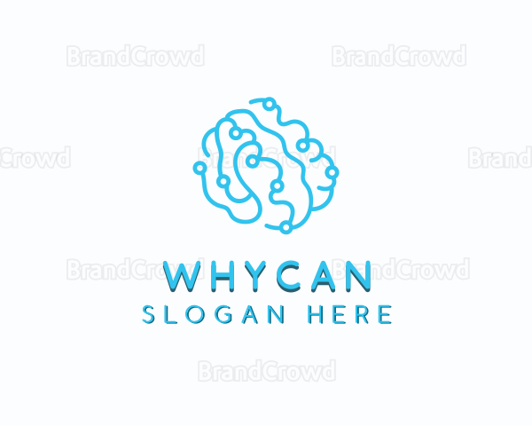 Artificial Intelligence Brain Logo