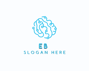 Artificial Intelligence Brain Logo