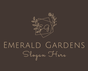 Flower Plant Wedding Planner logo design