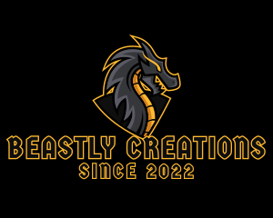 Gaming Dragon Beast logo design