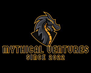 Myth - Gaming Dragon Beast logo design