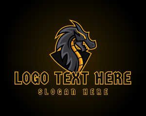 Gaming Dragon Beast Team logo design