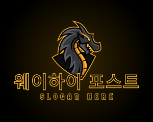 Gaming Dragon Beast Team logo design