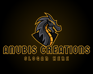 Gaming Dragon Beast Team logo design