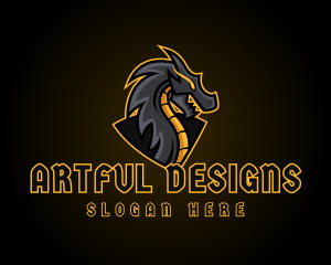 Gaming Dragon Beast Team logo design