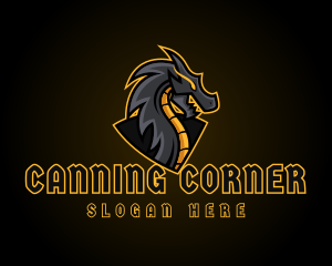 Gaming Dragon Beast Team logo design