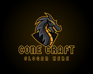 Gaming Dragon Beast Team logo design