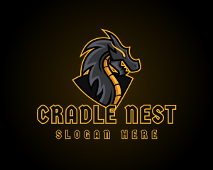 Gaming Dragon Beast Team logo design