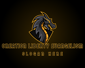 Gaming Dragon Beast Team logo design