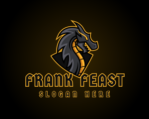 Gaming Dragon Beast Team logo design