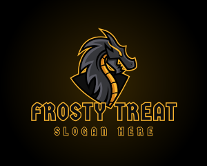 Gaming Dragon Beast Team logo design