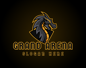 Gaming Dragon Beast Team logo design