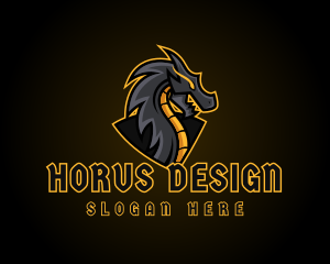 Gaming Dragon Beast Team logo design