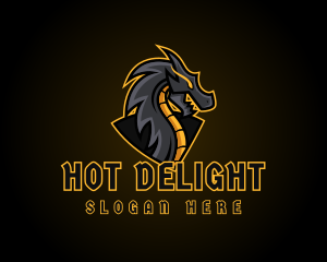 Gaming Dragon Beast Team logo design