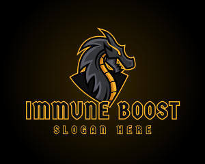 Gaming Dragon Beast Team logo design