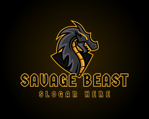 Gaming Dragon Beast Team logo design