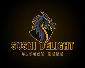 Gaming Dragon Beast Team logo design