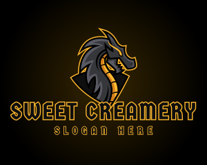 Gaming Dragon Beast Team logo design