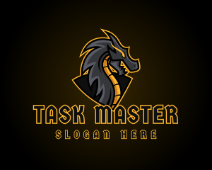 Gaming Dragon Beast Team logo design