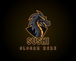 Gaming Dragon Beast Team logo design