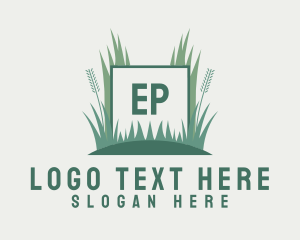 Grass Lawn Gardening Logo