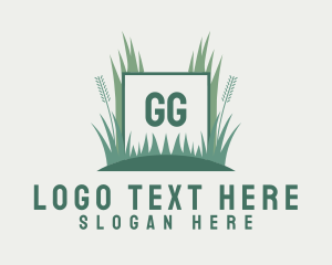 Grass Lawn Gardening logo design