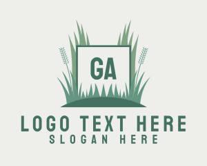 Grass Lawn Gardening logo design