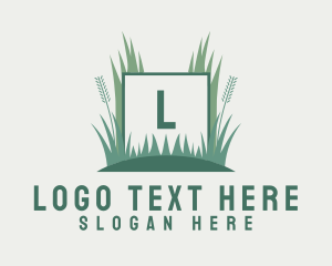 Grass Lawn Gardening Logo