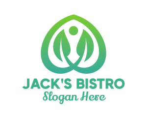 Jack - Green Spade Leaf logo design